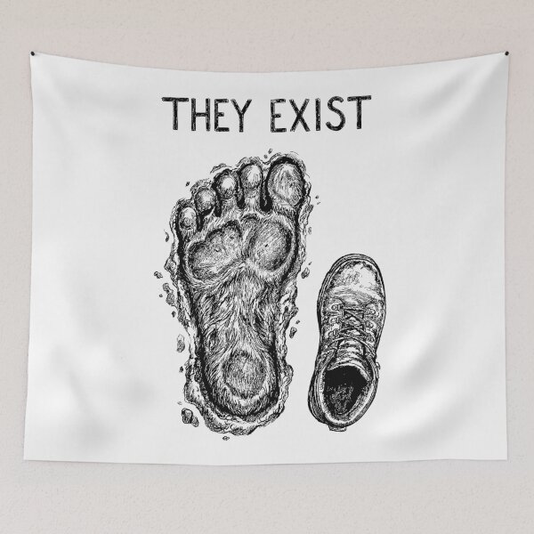 Item preview, Sasquatch Footprint Evidence - Bigfoot Cryptid Creature designed and sold by bapupa.