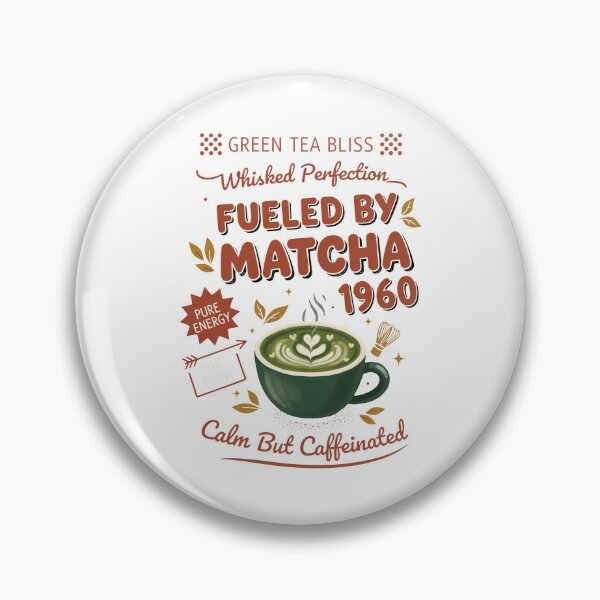 Item preview, Fueled By Matcha 1960 Green Tea Matcha Lover designed and sold by LuminOrb.