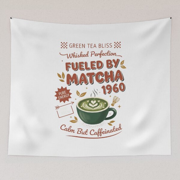 Item preview, Fueled By Matcha 1960 Green Tea Matcha Lover designed and sold by LuminOrb.