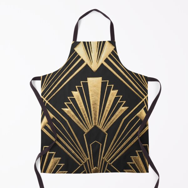 Item preview, Midnight Gatsby - Art Deco Gold Pattern designed and sold by Neon Nature Studio.