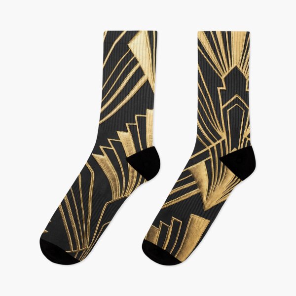 Item preview, Midnight Gatsby - Art Deco Gold Pattern designed and sold by Neon Nature Studio.