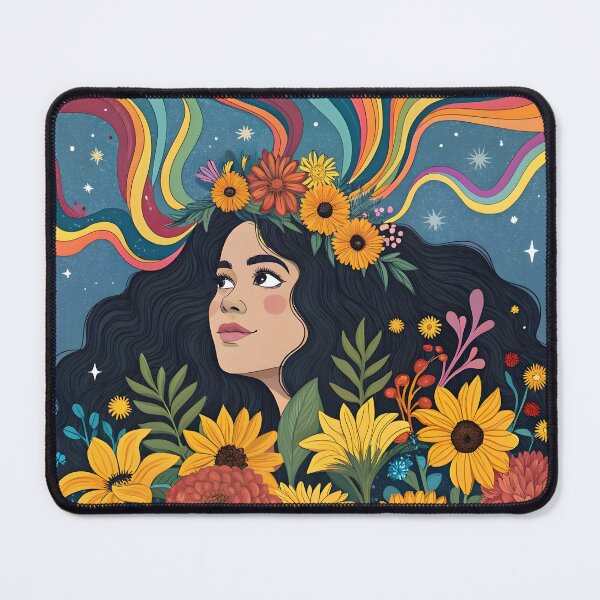 Item preview, Rainbow Flower Girl designed and sold by trendspatterns.