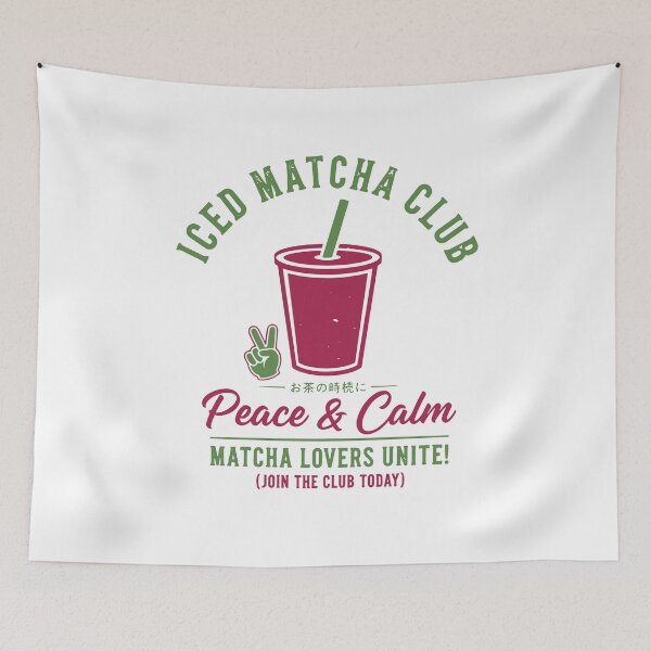Item preview, Iced Matcha Club Peace And Calm Matcha Lovers designed and sold by LuminOrb.