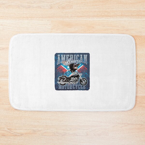 Item preview, American Riders Motorcycle – Patriotic Biker Art with Eagle designed and sold by MuninosShop.