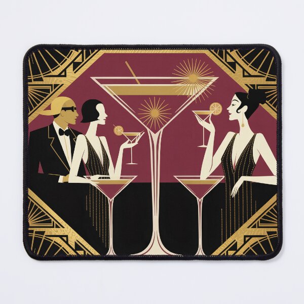 Item preview, Art Deco Cocktail Lounge Illustration | Vintage 1920s Gatsby Retro Glam Design designed and sold by Tamas Das.