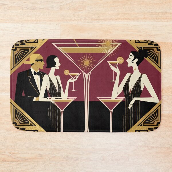 Item preview, Art Deco Cocktail Lounge Illustration | Vintage 1920s Gatsby Retro Glam Design designed and sold by Tamas Das.