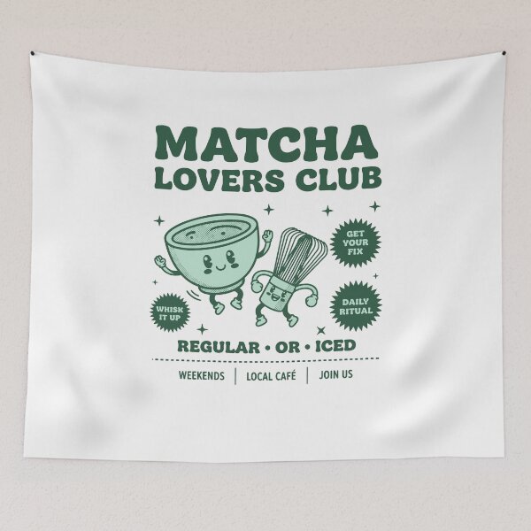 Item preview, Matcha Lovers Club Whisk It Up Regular Or Iced designed and sold by LuminOrb.