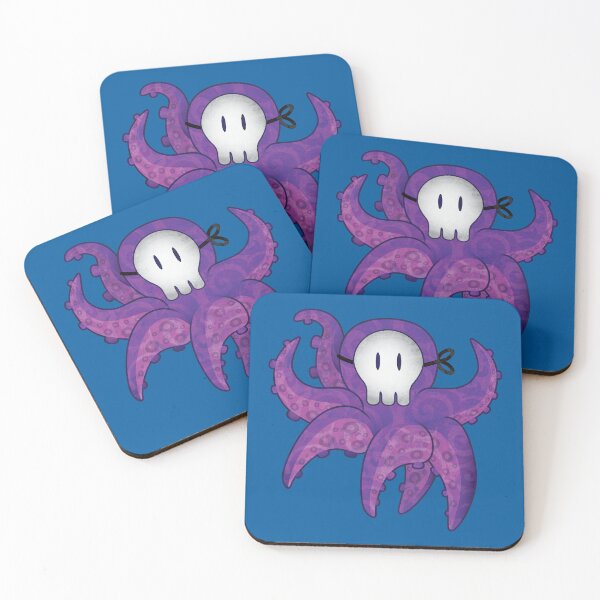Item preview, Cute Spooky Purple Octopus Cartoon – Kawaii Halloween Octopus Sticker & Shirt designed and sold by Figuros.