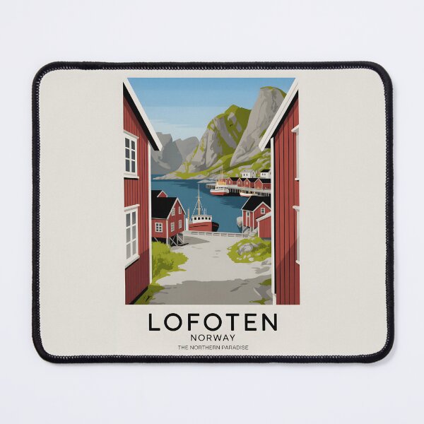 Item preview, Vintage Travel Poster - Lofoten Norway designed and sold by Museum Of Non-Existing Art.