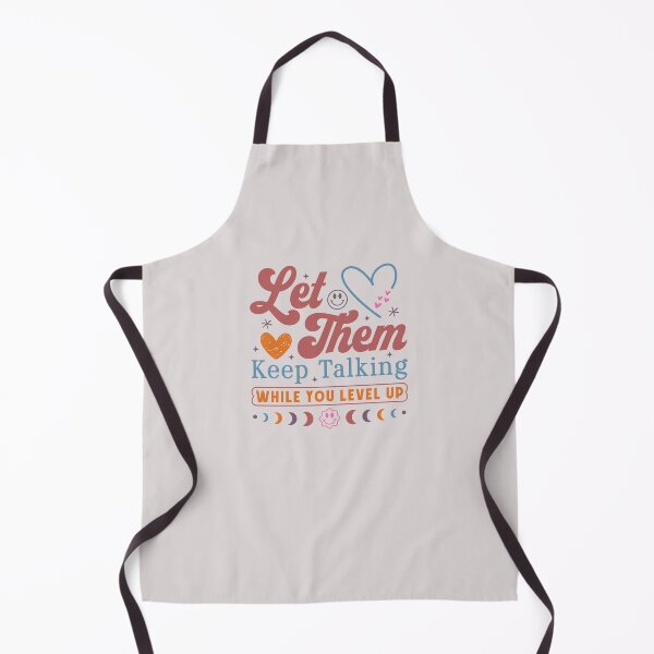 Item preview, Let Them Keep Talking While You Level Up – Motivational Quote Typography designed and sold by Golden Blaze Studio.