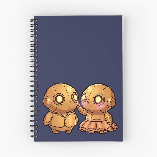 Item preview, Bronze Love – Cute Steampunk Robot Couple designed and sold by The Visual Syllabus.
