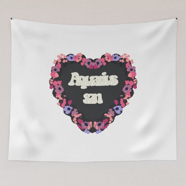 Item preview, Aquarius Season Star Sign Love Heart Birthday Cake designed and sold by FreeOrca.