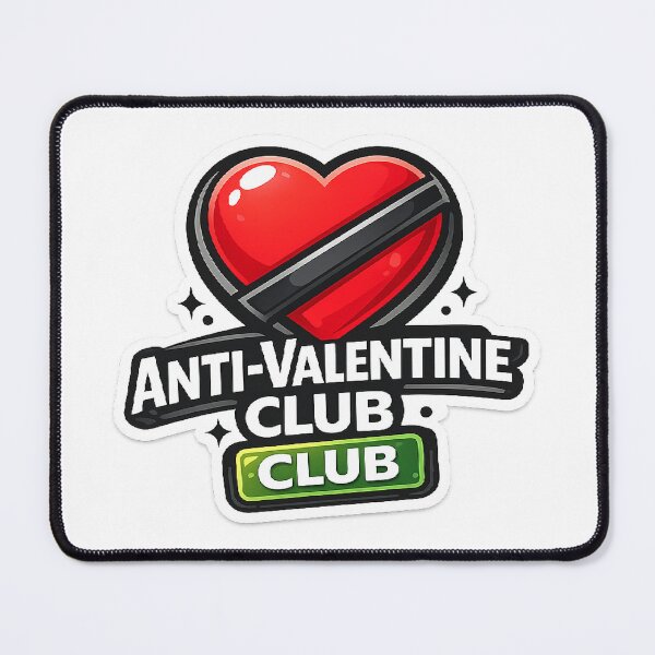 Aperçu de l'œuvre Club anti-Saint-Valentin créée et vendue par CreateRabbits.