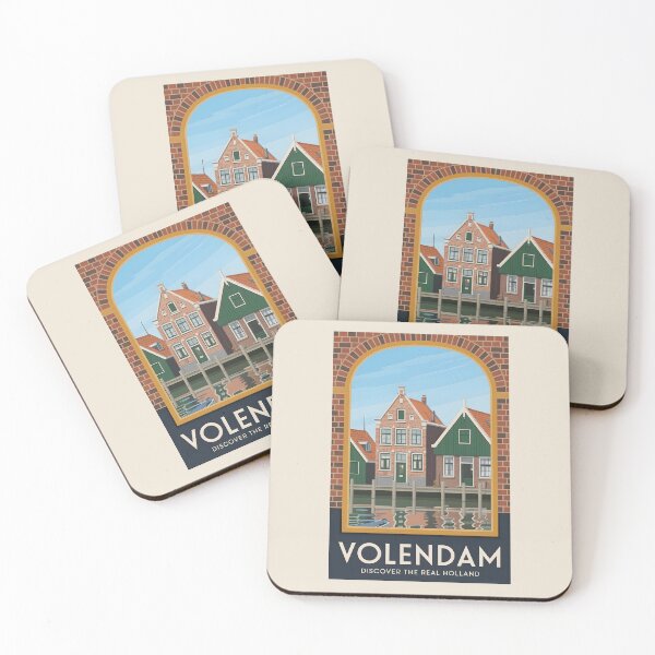 Item preview, Vintage Travel Poster - Volendam The Netherlands designed and sold by Museum Of Non-Existing Art.