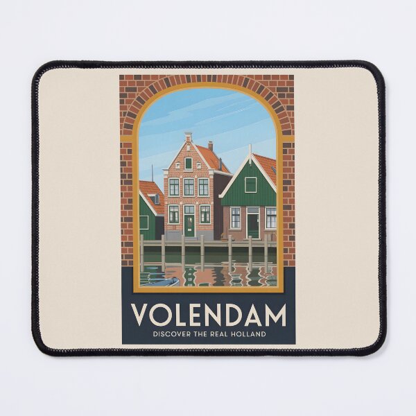 Item preview, Vintage Travel Poster - Volendam The Netherlands designed and sold by Museum Of Non-Existing Art.