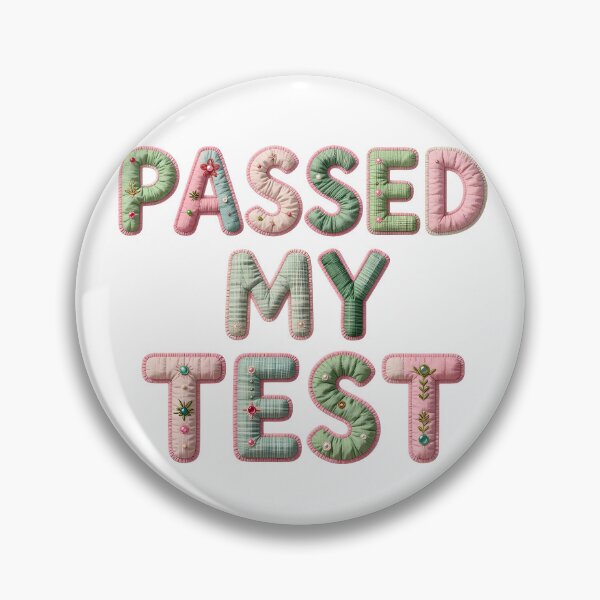 Item preview, PASSED MY TEST - IN FAUX LETTERING  designed and sold by AlexOBrienArt.