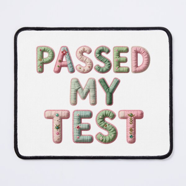 Item preview, PASSED MY TEST - IN FAUX LETTERING designed and sold by AlexOBrienArt.