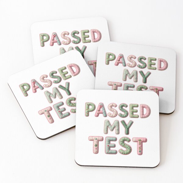 Item preview, PASSED MY TEST - IN FAUX LETTERING  designed and sold by AlexOBrienArt.