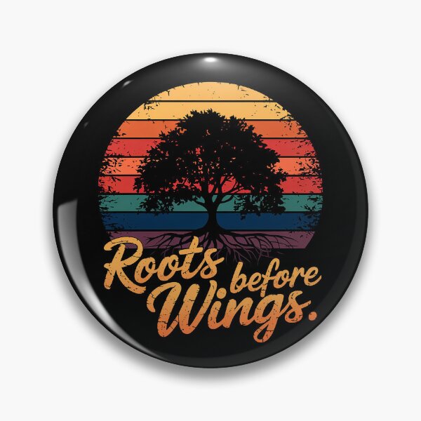 Item preview, Roots Before Wings – Growth & Grounded Strength Retro Art designed and sold by Exodoi.