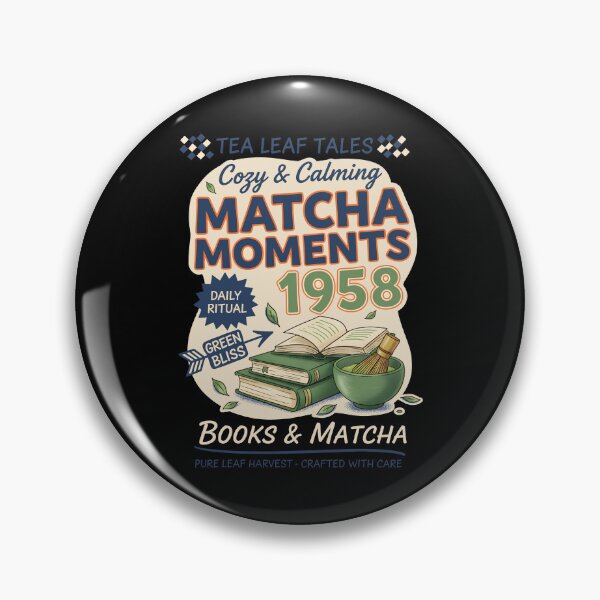 Item preview, Cozy Calming Matcha Moments 1958 Books And Matcha designed and sold by LuminOrb.