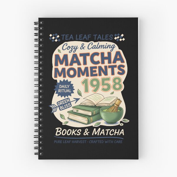 Item preview, Cozy Calming Matcha Moments 1958 Books And Matcha designed and sold by LuminOrb.