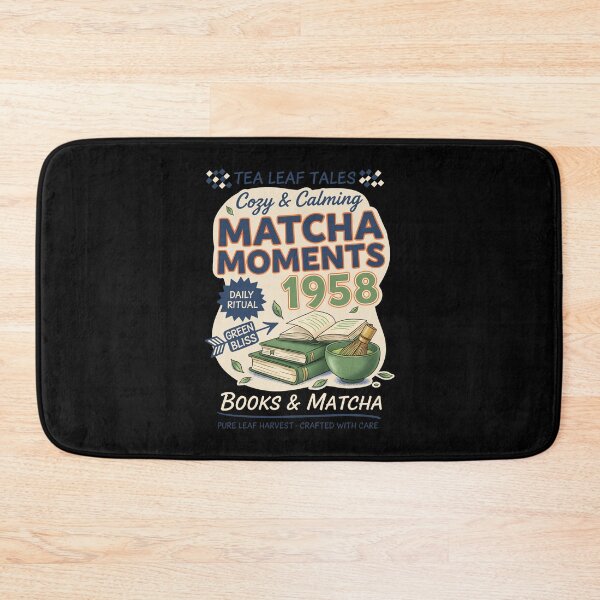 Item preview, Cozy Calming Matcha Moments 1958 Books And Matcha designed and sold by LuminOrb.