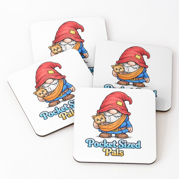 Item preview, Pocket Sized Pals – Gnome Carrying Tiny Yorkie designed and sold by Moriarty's Digital Visions.
