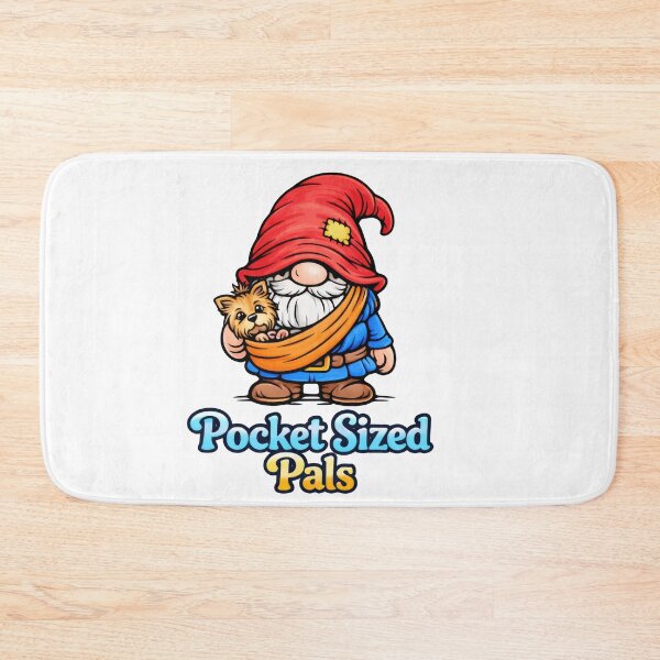 Item preview, Pocket Sized Pals – Gnome Carrying Tiny Yorkie designed and sold by Moriarty's Digital Visions.