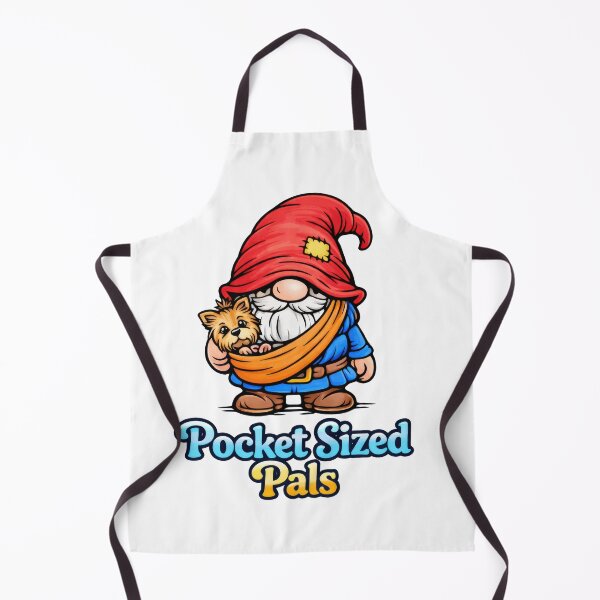 Item preview, Pocket Sized Pals – Gnome Carrying Tiny Yorkie designed and sold by Moriarty's Digital Visions.