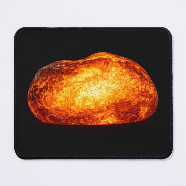 Item preview, Amber Stone Art Print – Glowing Amber Rock, Natural Resin Texture, Organic Golden Stone Design, Warm Earth Tone Artwork, Minimalist Nature Aesthetic designed and sold by QYNOX.