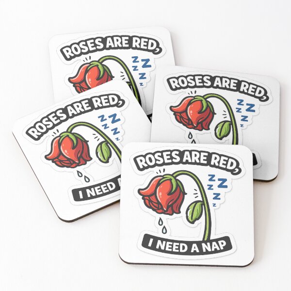Item preview, Are Red, I Need a Nap – Funny Valentine Rose designed and sold by CreateRabbits.