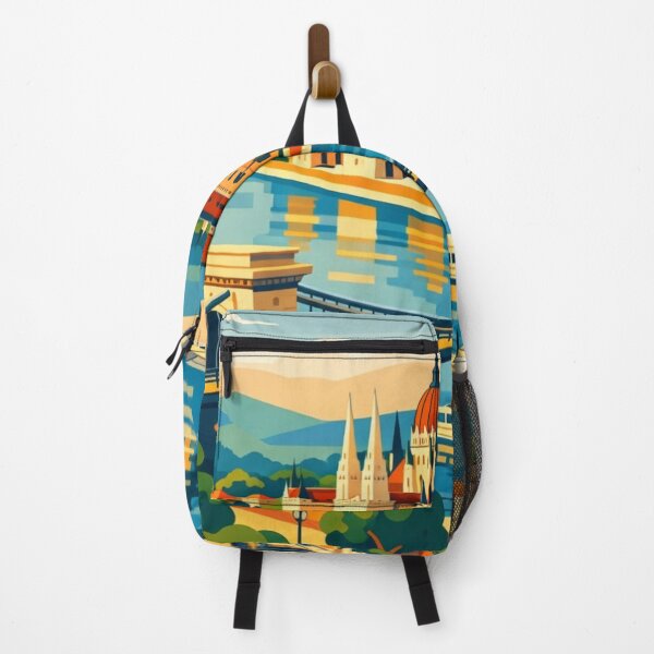 Item preview, Budapest - Illustration Postcard designed and sold by MatthewHeights.