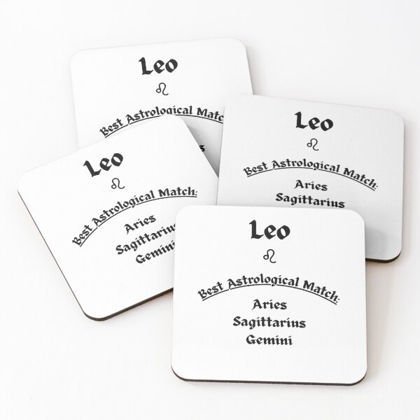 Item preview, Leo Best Astrological Match – Minimal Zodiac Compatibility Design designed and sold by MOKRONOS.