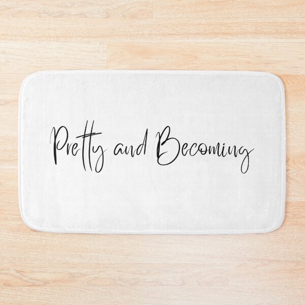 Item preview, Pretty and Becoming – Minimal Typography Design designed and sold by KleanGirlAesthetics.