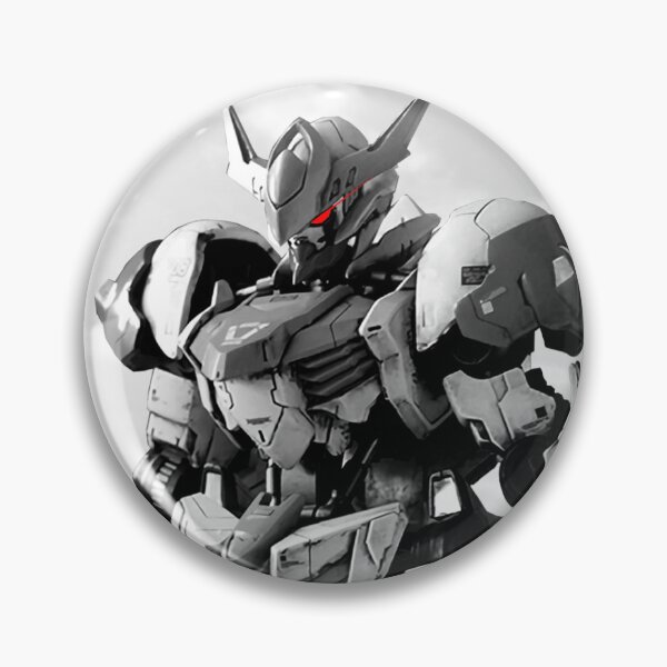 Item preview, Barbatos lupus Gundam iron blood vector Digital Artwork black white designed and sold by sabartgunpla.