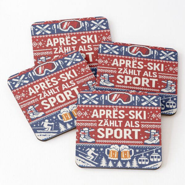 Item preview, Après-ski is considered a sport with a knitted look design designed and sold by Mauswohn.