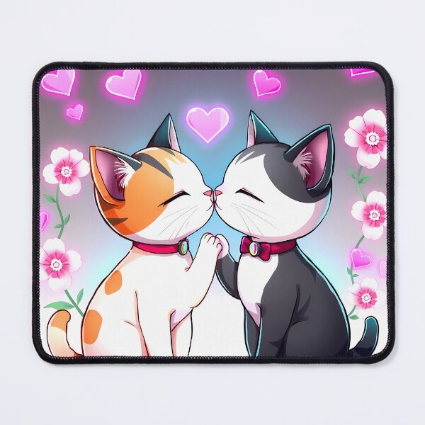 Item preview, Romantic Cats – Whimsical Love & Blossoms designed and sold by meesub.