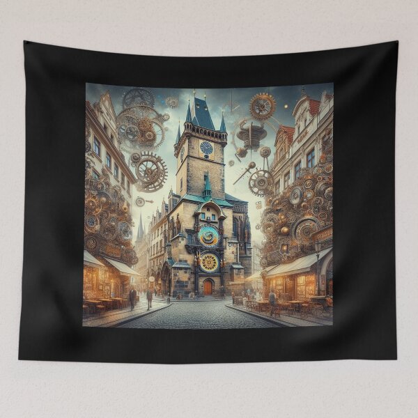 Item preview, Steampunk Prague - Clockwork City in motion designed and sold by Sybille-Yates.