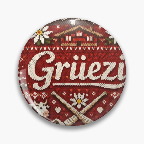 Item preview, Hello Switzerland, Alpine panorama in a cozy knit design designed and sold by Mauswohn.