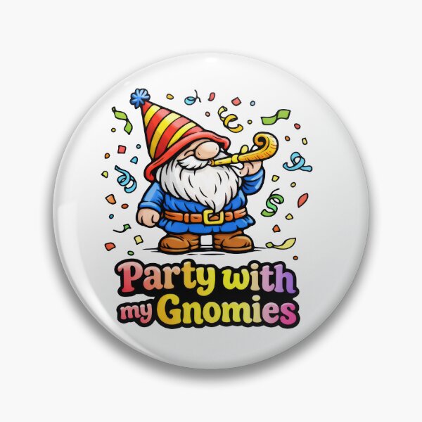 Item preview, Party with My Gnomies – Funny Party Gnome Illustration designed and sold by Moriarty's Digital Visions.