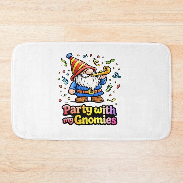 Item preview, Party with My Gnomies – Funny Party Gnome Illustration designed and sold by Moriarty's Digital Visions.