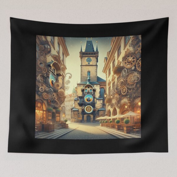 Item preview, Steampunk Prague - Serene Clockwork City designed and sold by Sybille-Yates.