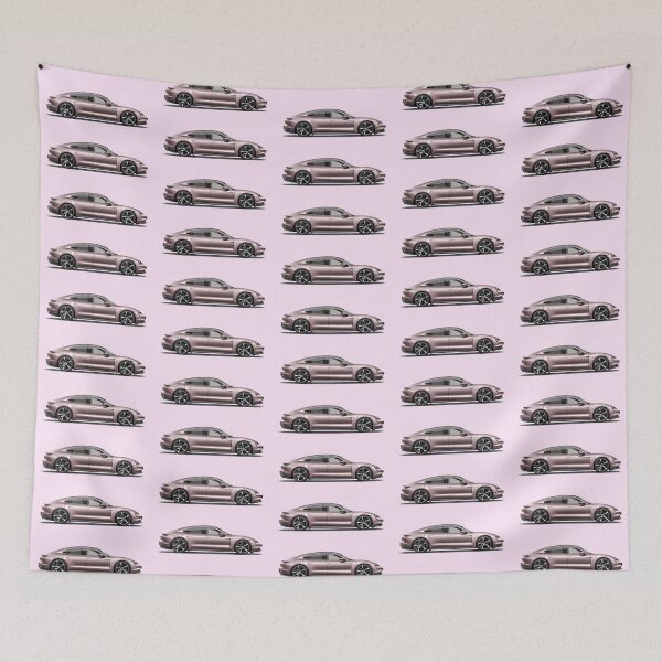 Item preview, pink porsche car designed and sold by inainart.