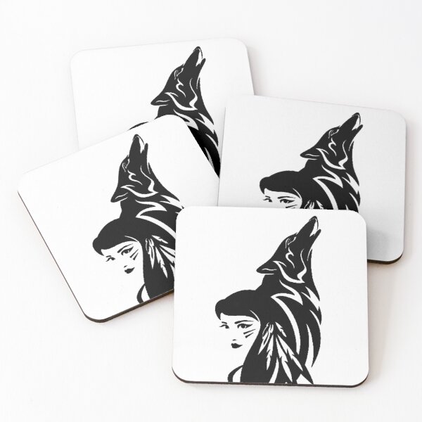 Item preview, Howling Wolf and Girl design designed and sold by NoxLand.