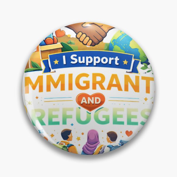 Item preview,  I Support Immigrants and Refugees – Unity & Compassion T-Shirt Design designed and sold by Absayshop.
