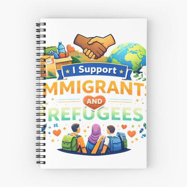 Item preview,  I Support Immigrants and Refugees – Unity & Compassion T-Shirt Design designed and sold by Absayshop.