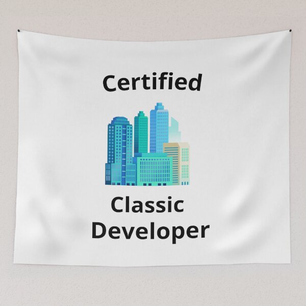 Item preview, Certfied Classic Developer designed and sold by AdultHumorCo.