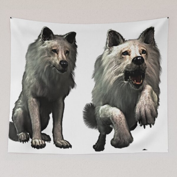 Item preview, Design Two White Wolves designed and sold by NoxLand.