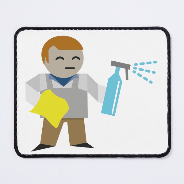 Item preview, Work Character – Cleaner 1 designed and sold by stirlingwork.