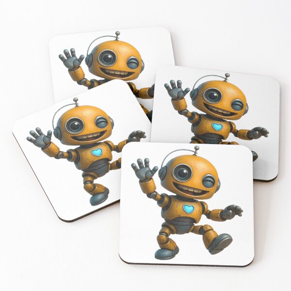 Item preview, Friendly Robot Winking and Waving designed and sold by Yomere.
